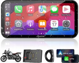 Carpuride W603B Motocyklowy ekran Carplay BMW wodoszczelny 6,3"GPS