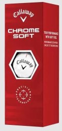 Piłki golfowe CALLAWAY CHROME SOFT (białe)