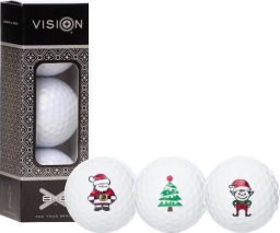 Piłki golfowe, zestaw prezentowy VISON Merry Christmas Pack (3 piłki)