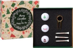 Piłki golfowe, zestaw prezentowy GOLF PLAYER Merry Christmas Pack (3 piłki)