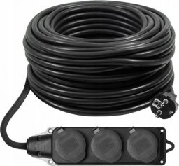 Przedłużacz 5M 3x2,5 z gumowym rozgałęźnikiem