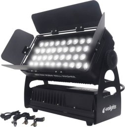 EVOLIGHTS 40X10W RGBW WALL WASHER oświetlacz zewnętrzny IP65 dekoracja światłem skrzydełka kadrujące