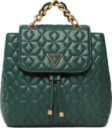 Guess, Elenia, Polyurethane, Textile Backpack, Forest Green, For Women For Women