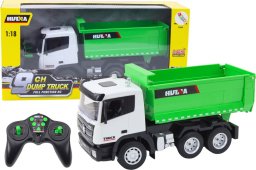 LeanToys Wywrotka Ciężarówka Zdalnie Sterowana RC 1:18 Zielona