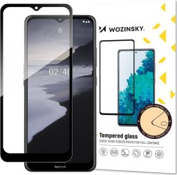 Wozinsky super wytrzymałe szkło hartowane Full Glue na cały ekran z ramką Case Friendly Nokia 2.4 czarny
