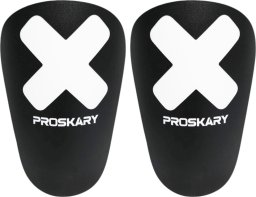 Ochraniacze piłkarskie Proskary Venom Shin Pads czarne 12x8 cm