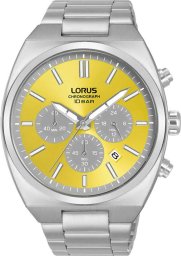 Zegarek Lorus Zegarek chronograf męski RT367KX9 stalowy wodoszczelny .