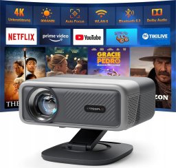 Projektor VISSPL Smart Beamer 4K 28000l WiFi6 Bluetooth kino domowe 4K 2024