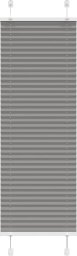 vidaXL Roleta plisowana antracytowa 45x150 cm Szerokość tkaniny 44,4cm