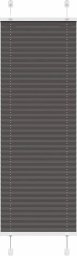 vidaXL Roleta plisowana czarna 50x150 cm Szerokość tkaniny 49,4cm