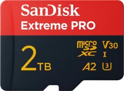 Karta SanDisk Extreme PRO MicroSDXC 2 TB Class 10 UHS-I/U3 A2 V30 (SDSQXCD-2T00-GN6MA)