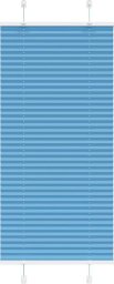 vidaXL Roleta plisowana niebieska 65x150 cm Szerokość tkaniny 64,4 cm