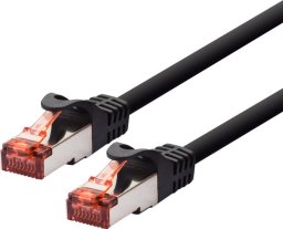 LOGON TCF66F100BL kabel sieciowy Czarny 10 m Cat6a F/UTP (FTP)