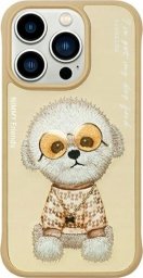 Nimmy iPhone 15 Pro 6.1" case khaki Glasses Cool Dog