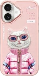 Nimmy iPhone 16 6.1" case pink Cool&Cute 2.0 Cat