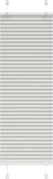 vidaXL Roleta plisowana jasnoszara 50x100 cm Szerokość tkaniny 49,4cm