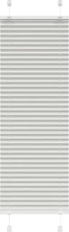vidaXL Roleta plisowana jasnoszara 40x100 cm Szerokość tkaniny 39,4 cm