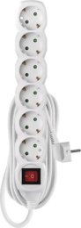 Power Strip SCHUKO with switch - 6 sockets, 5.0m, 1,5mm2