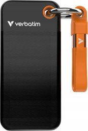 Dysk zewnętrzny SSD Verbatim Pocket 2TB Czarno-pomarańczowy (32197)