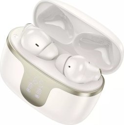 HOCO EQ10 Bezprzewodowe Słuchawki Bluetooth TWS Mleczna Biel z Etui Ładującym