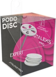 Staleks PodoDisc Pro Metalowy krążek do pedicure 15mm + zestaw wymiennych nakładek 180, 5 sztuk