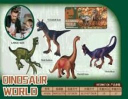Kolekcjonerski Zestaw Realistyczne Figurki Dinozaurów 4 Różne Gatunki
