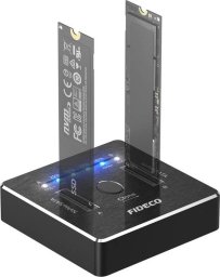 Stacja dokująca/klonowania dysków SSD M.2 NVMe/SATA 20Gbps FIDECO M2288 (USB 3.2, UASP, TRIM)