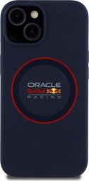 Red Bull RBHMP14S24SIILVR iPhone 14 6.1" Hard Case Navy Silicone Red Ring MagSafe