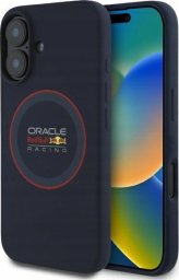 Red Bull RBHMP16S24SIILVR iPhone 16 6.1" Hard Case Navy Silicone Red Ring MagSafe