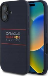 Red Bull RBHMP16S24SIHSRV iPhone 16 6.1" hardcase navy Silicone Horizontal Logo MagSafe