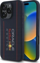 Red Bull RBHMP16L24SIOLRV iPhone 16 Pro 6.3" Hard Case Navy Silicone Vertical Logo MagSafe