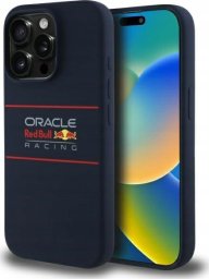 Red Bull RBHMP15X24SIHSRV iPhone 15 Pro Max 6.7" Hard Case Navy Silicone Horizontal Logo MagSafe