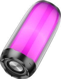 HOCO Głośnik Bluetooth HC8 Czarny Przenośny LED RGB 1800 mAh 10W