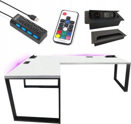 BIURKO GAMINGOWE NARONE LOFTOWE KOMPUTEROWE 240x160 GNIAZDO PRODUCENT