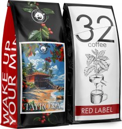 Kawa ziarnista 1kg x2 Tayrona + 32 Red Coffee 100% Arabica