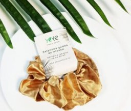 Yeye Satynowa gumka do włosów złoty