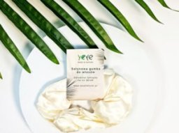 Yeye Satynowa gumka do włosów Ecru