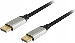 Equip 119263 kabel DisplayPort 3 m Aluminium, Czarny