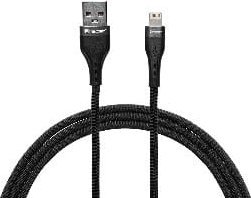 Kabel USB Tracer USB-A - Lightning 1 m Czarny (TRAKBK47491)
