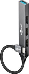 Goobay Slim 4-portowy koncentrator USB, USB-C™ na USB-A, USB 3.2