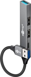 Goobay Slim 4-portowy koncentrator USB, USB-A na USB-C™/USB-A, USB 3.2