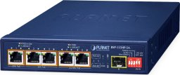 PLANET BSP-115HP-5A łącza sieciowe Nie zarządzany Gigabit Ethernet (10/100/1000) Obsługa PoE Niebieski