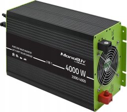 qoltec Przetwornica solarna 3w1 z funkcją ładowania AC | MPPT | UPS | ATS | 2000W | 4000W | 12V n 230V | Czysty Sinus