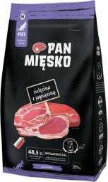 Pan Mięsko Karma sucha dla psa Cielęcina z jagnięciną (senior) chrupki M 20kg