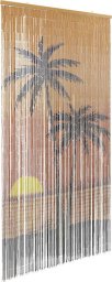 Zasłona przeciw owadom Palm Tree Print 90x220 cm Bambus