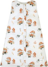 Piapimo PIAPIMO-ŚPIWOREK BAWEŁNIANY Z NOGAWKAMI 2,5 TOG 0-6M STRAŻAK MIŚ