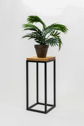 FLOWER STAND LAVALXS BLACK OAK 19X19X47