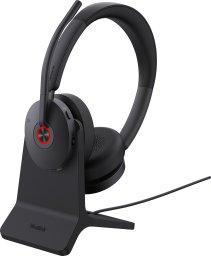 Yealink BH74 + Stand Teams USB-C/A Zestaw słuchawkowy Bezprzewodowy Opaska na głowę Biuro/centrum telefoniczne USB Type-C / USB Type-A Bluetooth Podstawka do ładowania Czarny