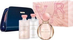 Gift Box Set Bvlgari: Rose Goldea, Toiletry, GWP Textile Pouch + Rose Goldea, Moisturizing & Softening, Body Milk, 75 ml + Rose Goldea, Eau De Parfum, For Women, 90 ml + Rose Goldea, Cleansing, Shower Gel, For All Skin Types, 75 ml For Women