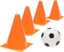 ZESTAW PIŁKARSKI PACHOŁKI Z PIŁKĄ 4szt